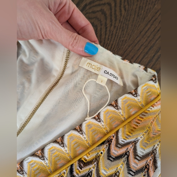 NWOT Maje Reinette Fit-and-Flare Dress - Picture 4 of 8